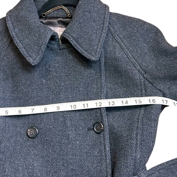 J. Crew Nello Gori Stadium Cloth Wool Double Breasted Pea Coat-Size 2 - Picture 13 of 14